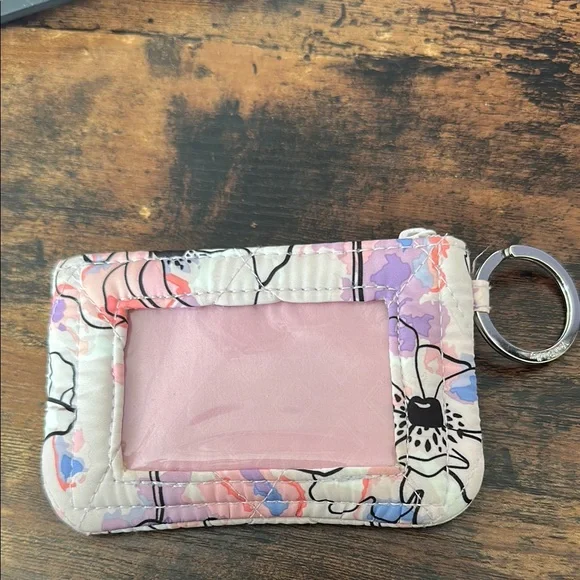 Vera Bradley Floral Quilted Zip ID - Picture 2 of 3